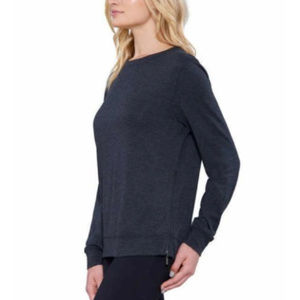 Matty M Women/'s Long Sleeve Tee with 2 Side Zippers
